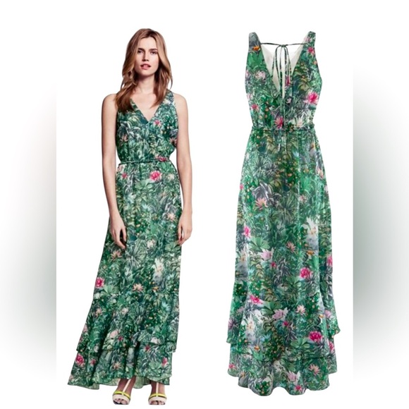 H&M Conscious Collection Floral Maxi Dress Size: 6 - Picture 1 of 5